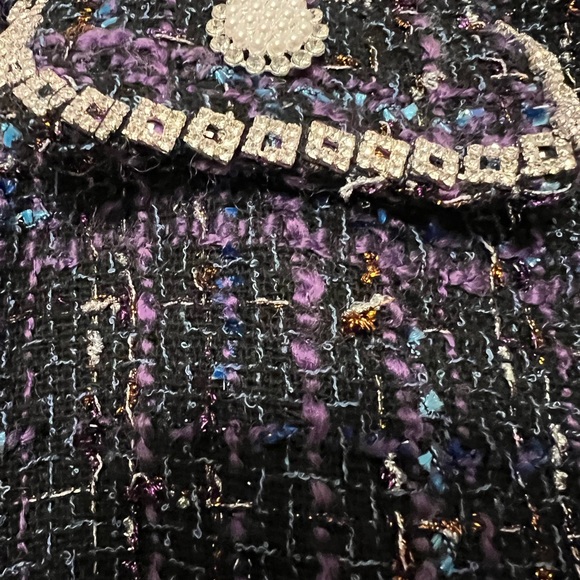 Multi-color, wool, polyester blend mini skirt - Picture 3 of 7